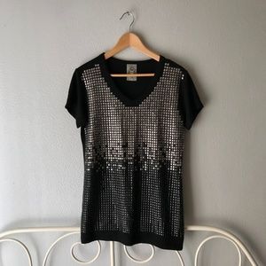 Studded Rocker Tee Tunic